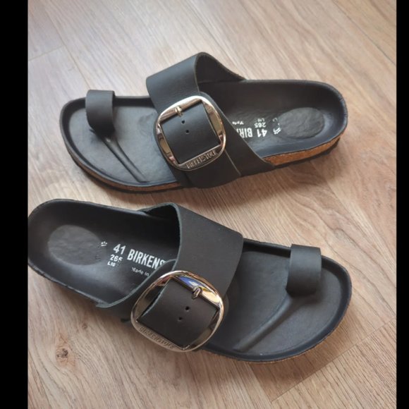 Birkenstock Miramar Big Buckle Toe Ring Sandals - Picture 5 of 9
